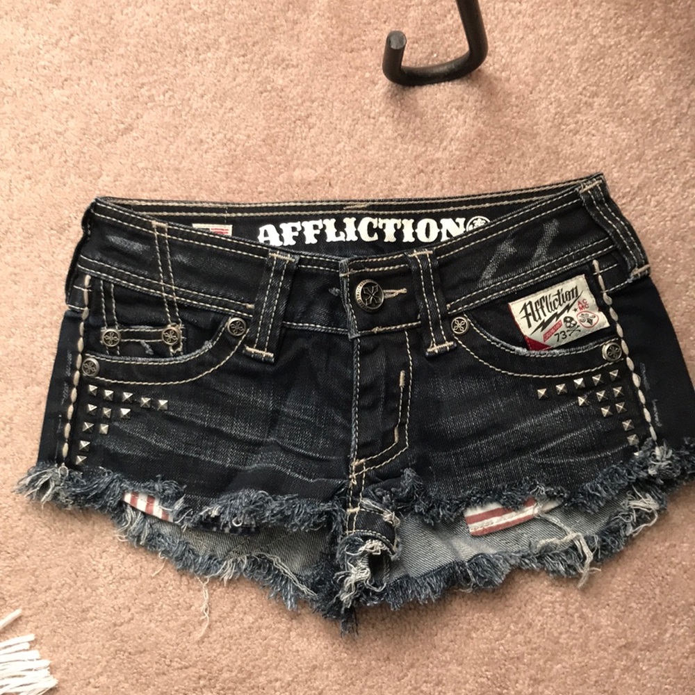 Affliction jean shorts